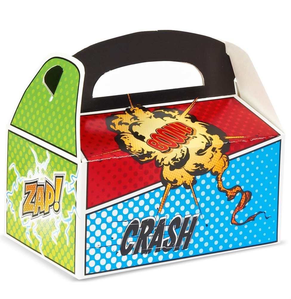 Superhero Comics Empty Favor Boxes