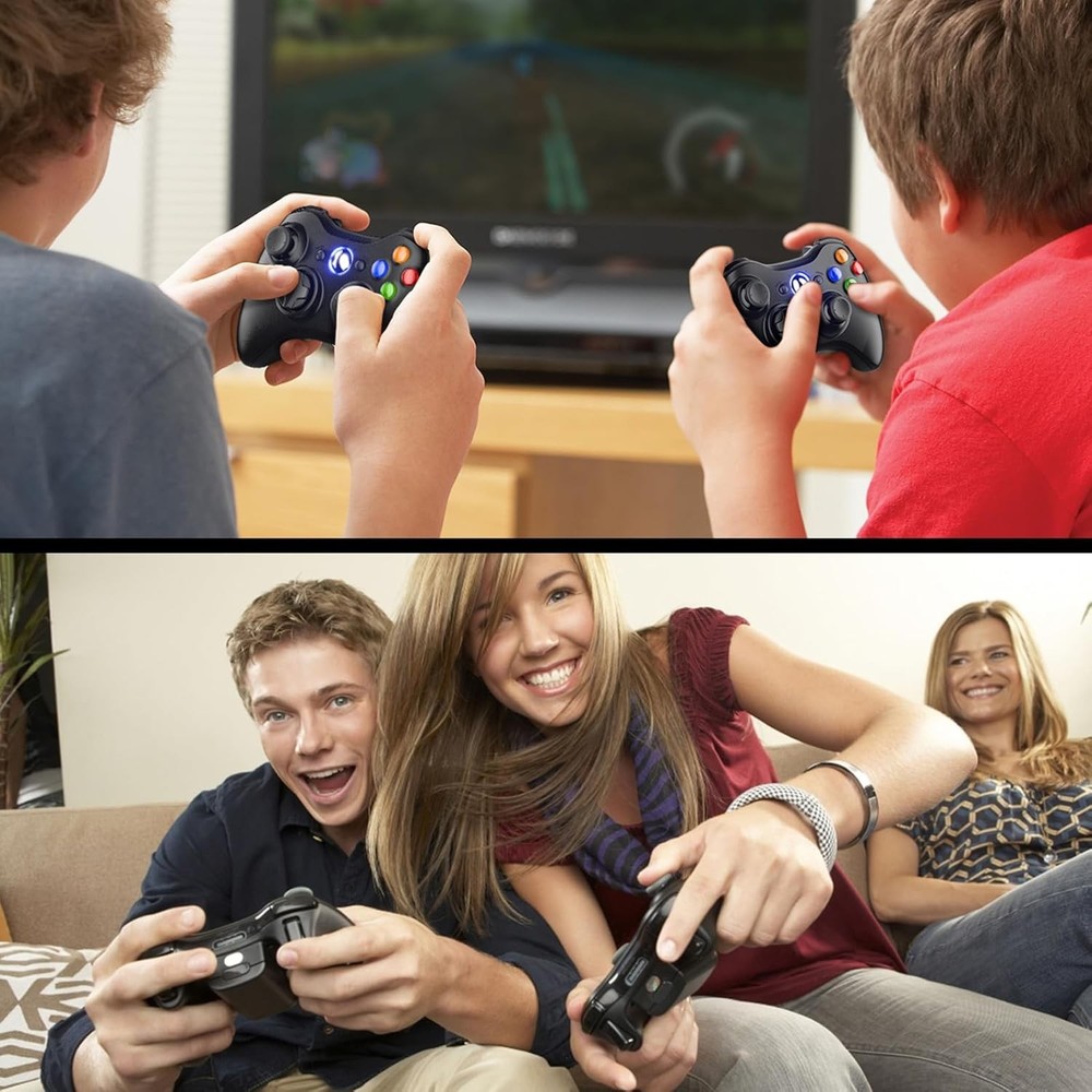 Gamrombo 2 Pack Replacement for Xbox 360 Controller, Wireless Controllers Gamepa