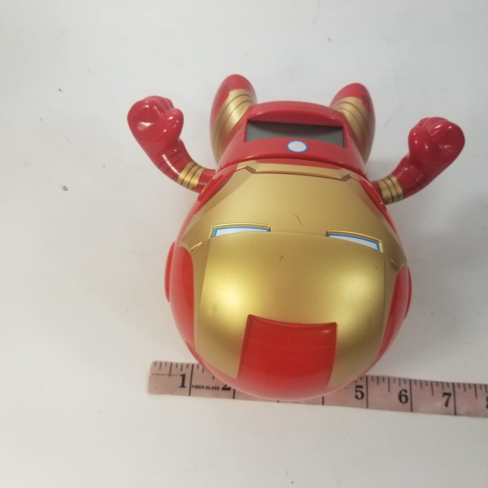 Marvel Iron Man Alarm Clock Digital Red Gold