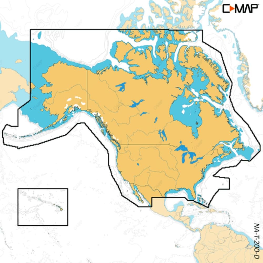 C-MAP Discover X - North America, Map Card for Marine GPS chartplotters