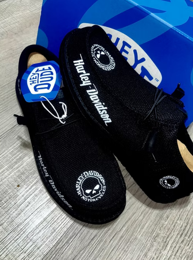 Custom Harley Hey dude Shoes