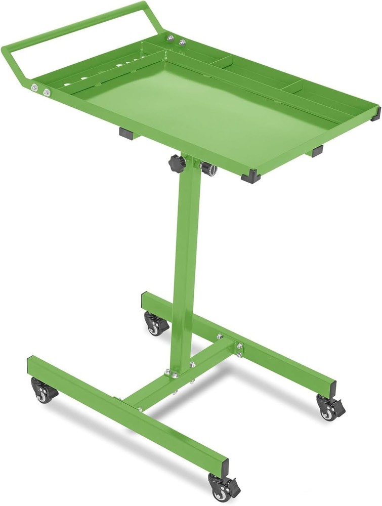 Heavy-Duty Mobile Workbench with Wheels,300Lbs Capacity, Rolling Tool Tray Table