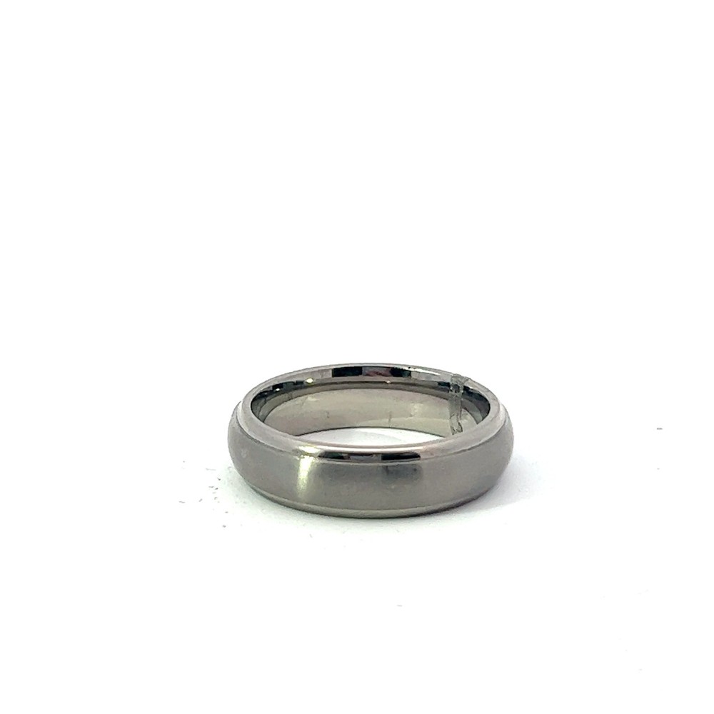 Triton Titanium Brushed Domed 6mm Band Ring