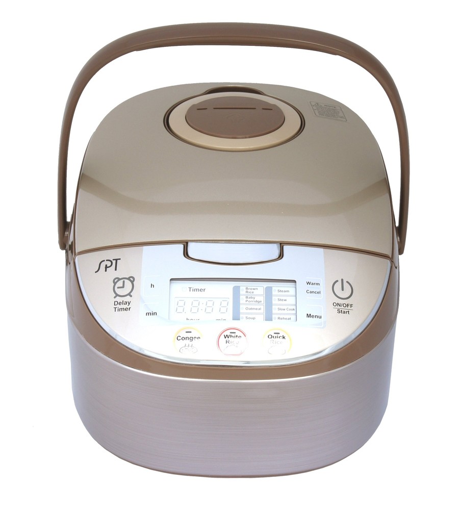 Sunpentown RC-1808 10 Cups Multi-functional Touch Button Uncooked Rice Cooker