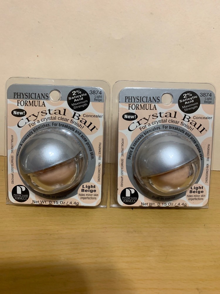 2x Physicians Crystal Ball Concealer #3874 Light Beige