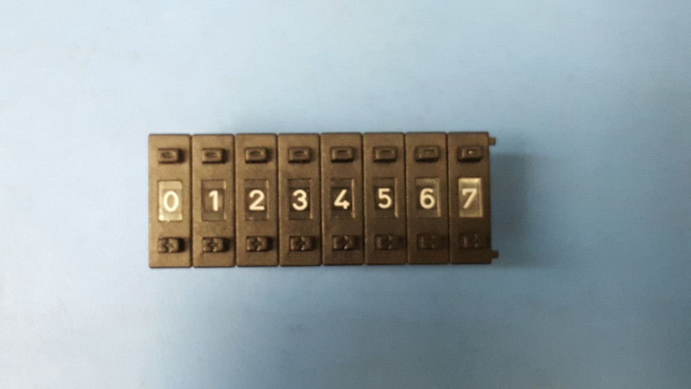 PUSH WHEELSWITCH , SG558 , HARTMAN , PANEL MOUNT 0-7