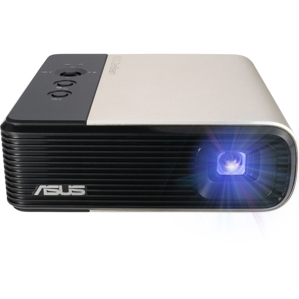 Asus ZenBeam E2 DLP Projector - 16:9 - Ceiling Mountable - Black, Gold