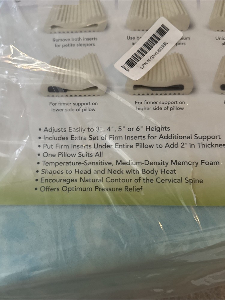 Creative Comfort Adjustably Yours Memory Foam Pillow Medium Density