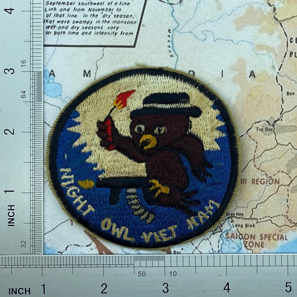 Patch , usaf , night owl , vietnamw patch , t2-401