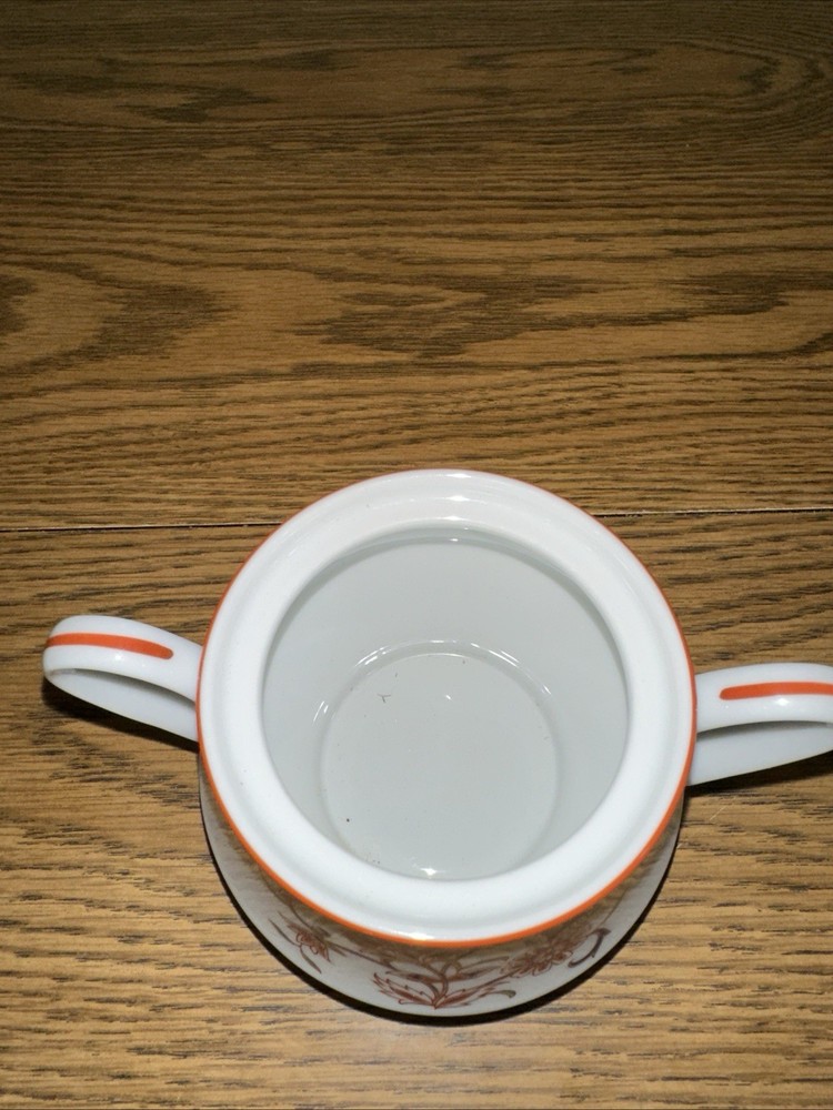 Vintage Noritake Firedance Sugar Bowl & Lid