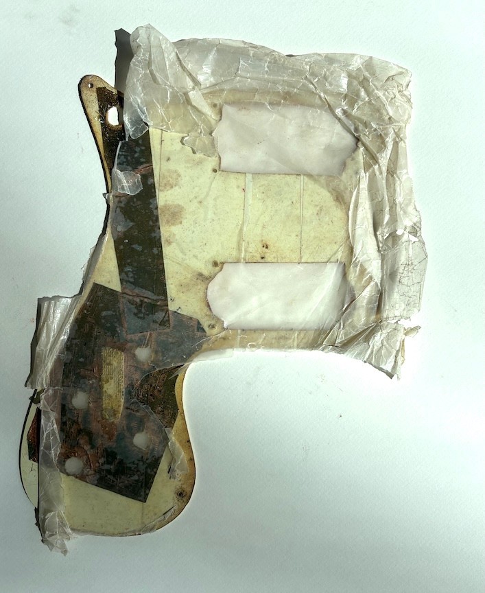 vintage Epiphone olympic guitar pickguard trashed for template ? luthier part