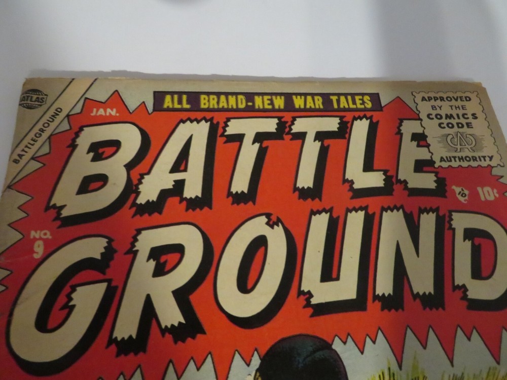 Official Mag Corp Comics Code Battle Ground #9 1956 Comic Book VG- 3.5