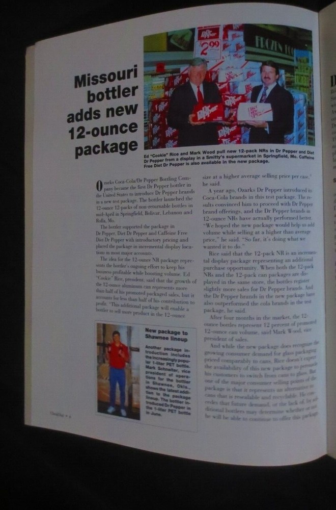 DR PEPPER CLOCK DIAL FALL 1992 MAGAZINE