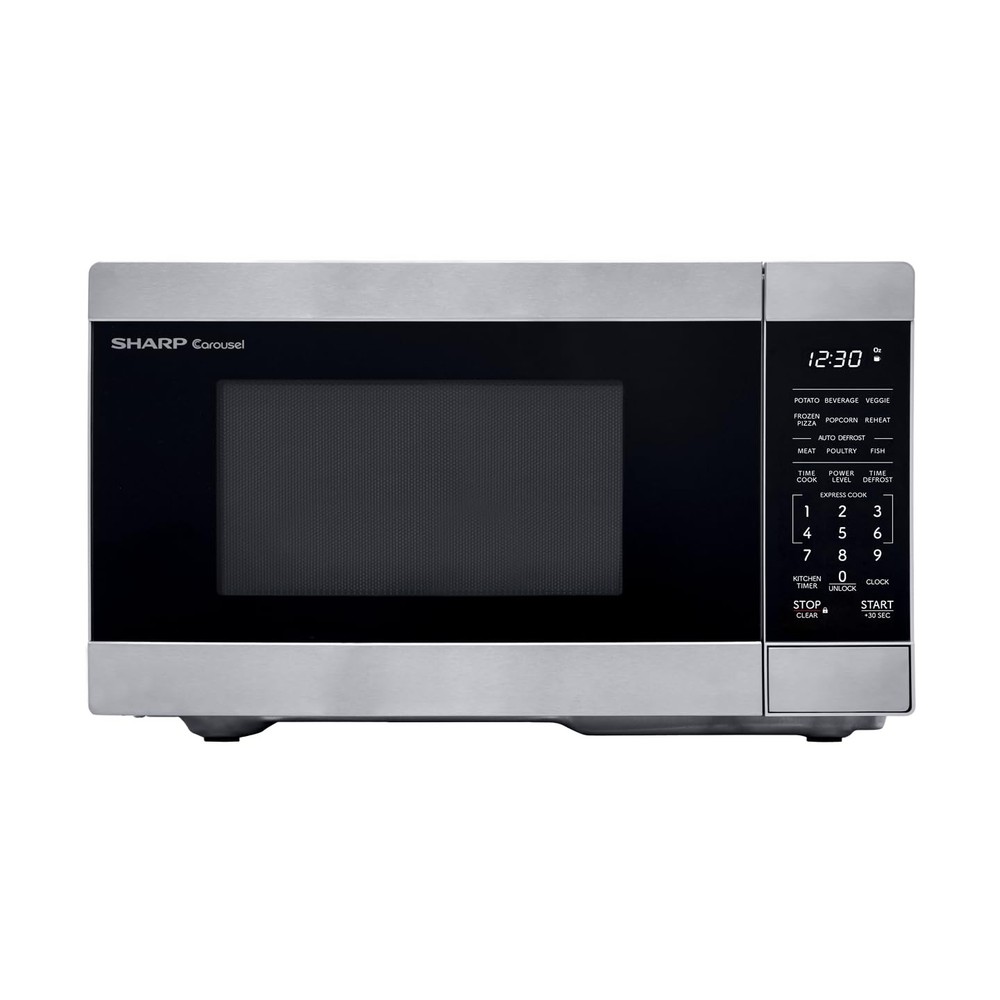 SHARP Compact Countertop Microwave Oven with Removable 10" Carousel Turntable