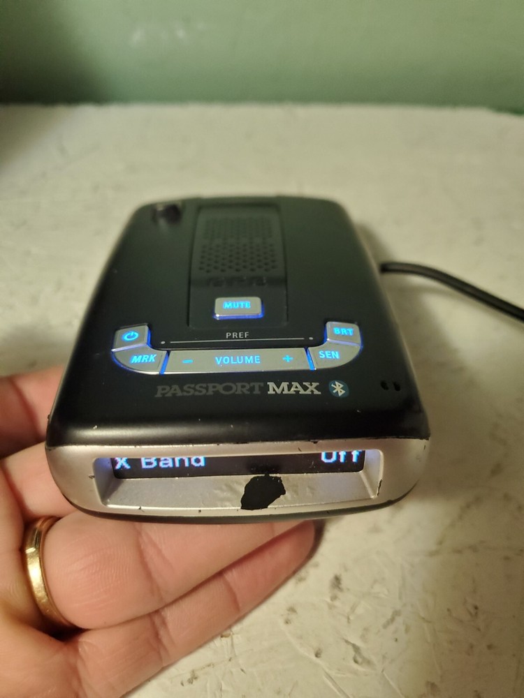 Escort Passport Max Bluetooth Radar Detector GPS W/ Power Cord