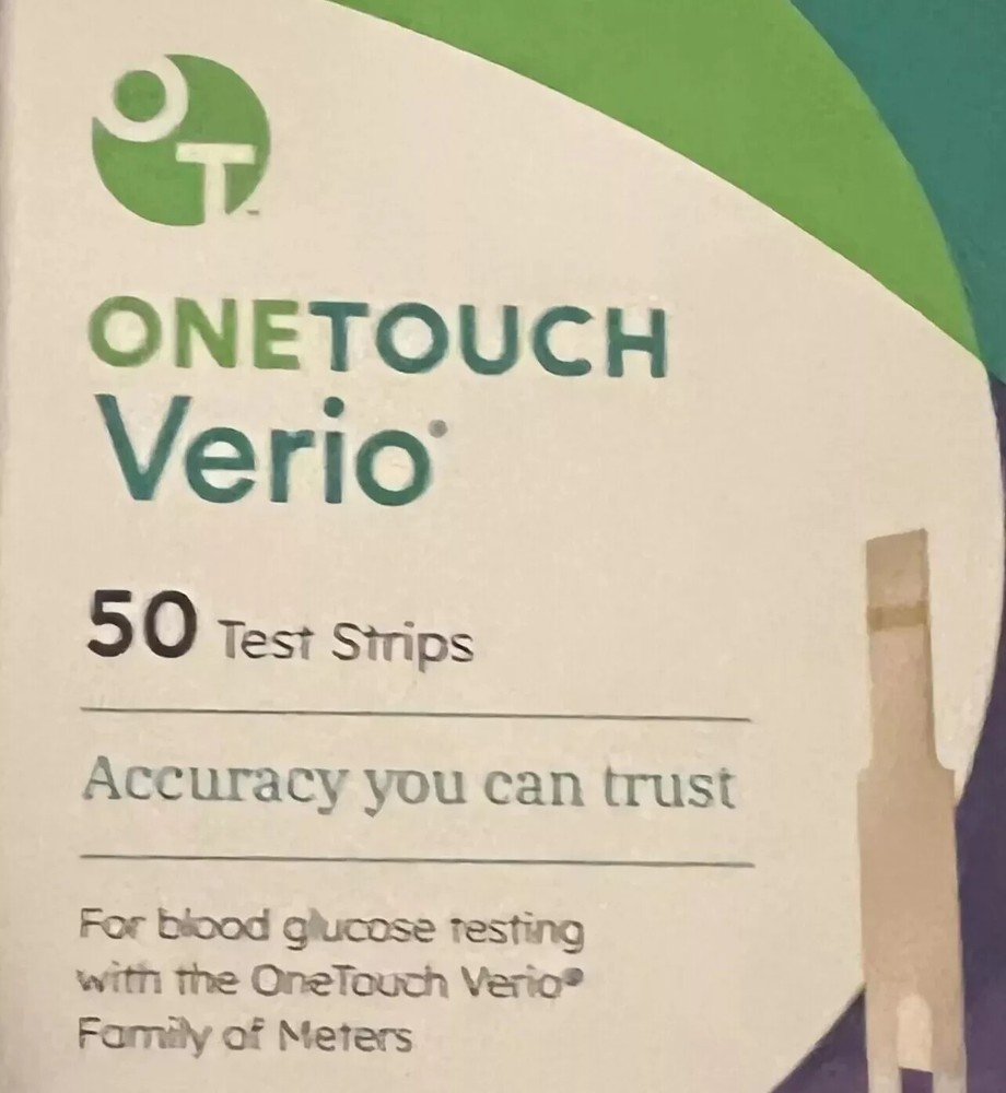 One Pack One Touch Verio 50 Count Diabetic Test Strips