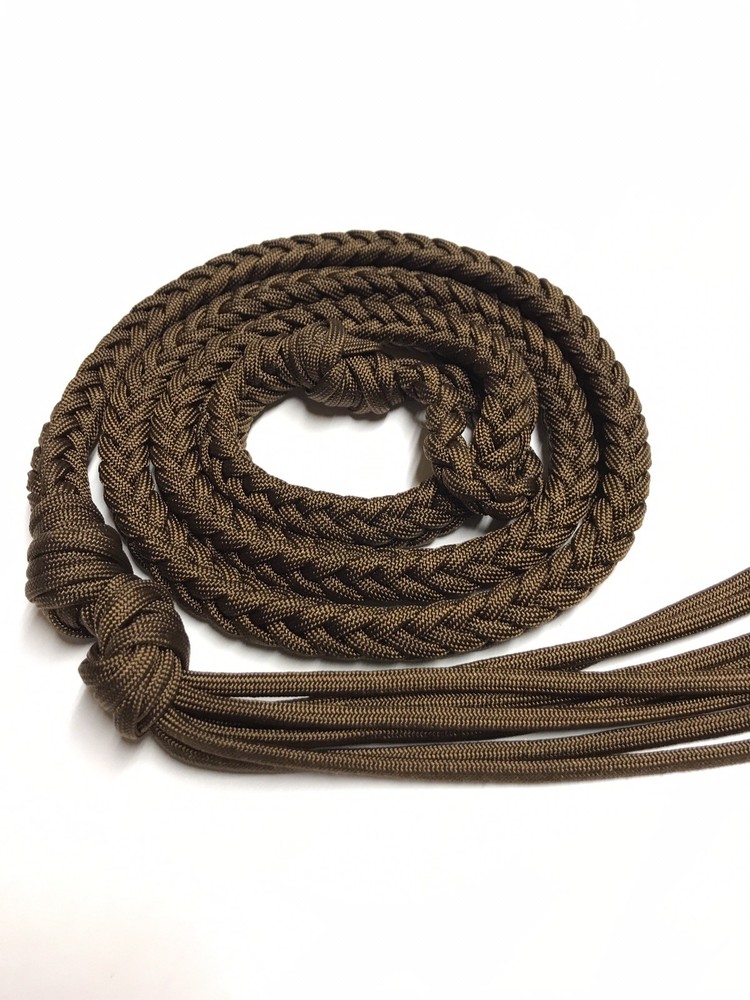 dark brown over and under Paracord whip