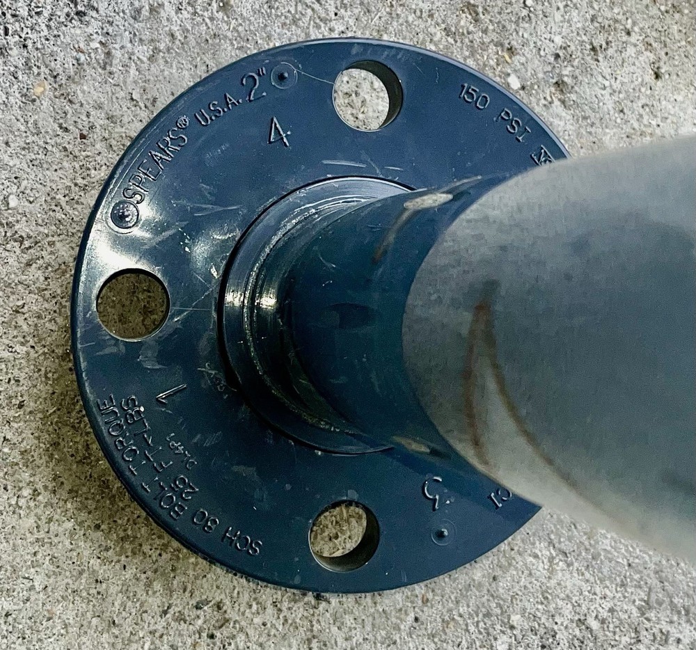 Koflo Corporation 2” 2-40C-4-12-9 Flanged Static Mixer Fixed Mixing Element