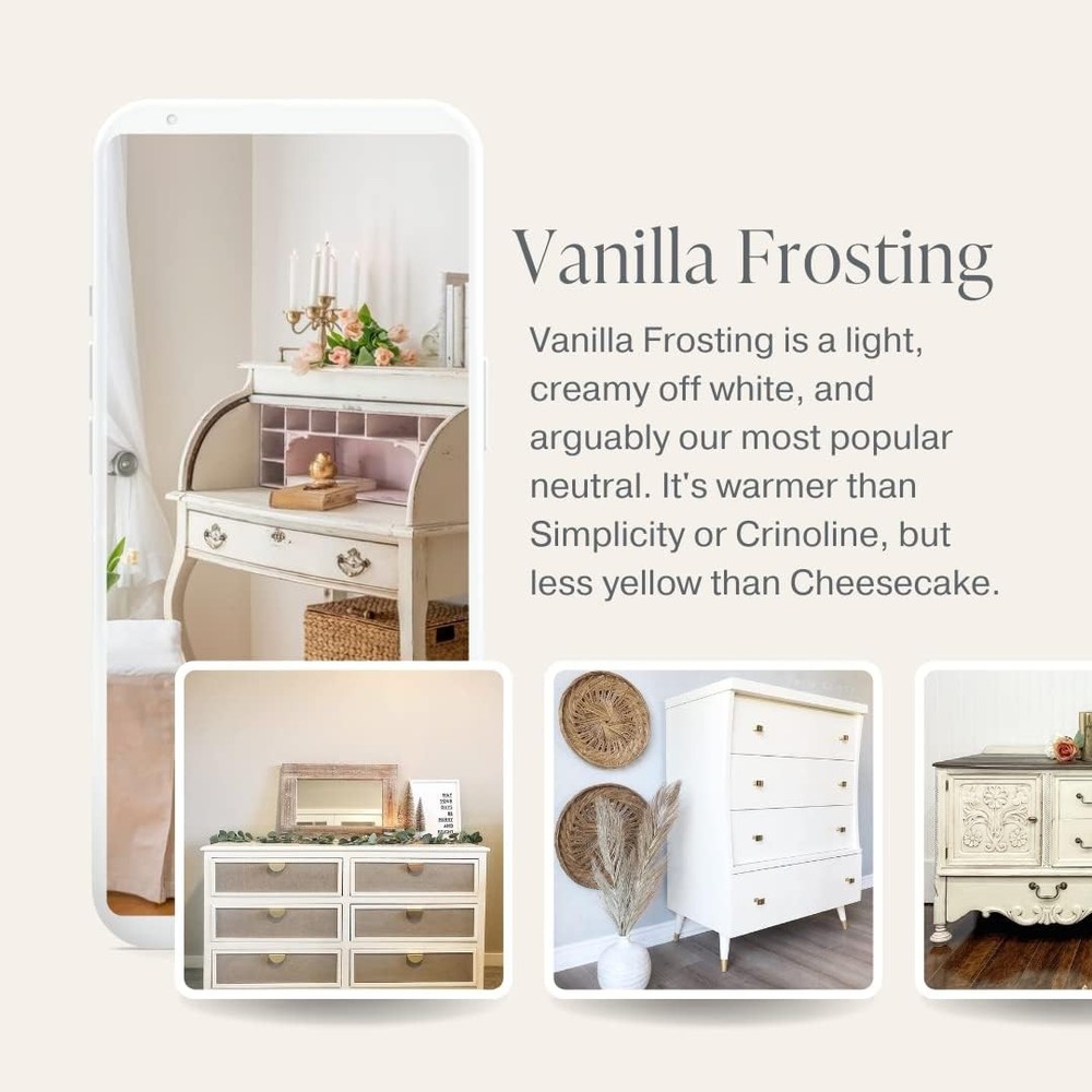 Rustic Elegance Multi-Purpose Chalk Paint, Eco-friendly formula, Matte finish.