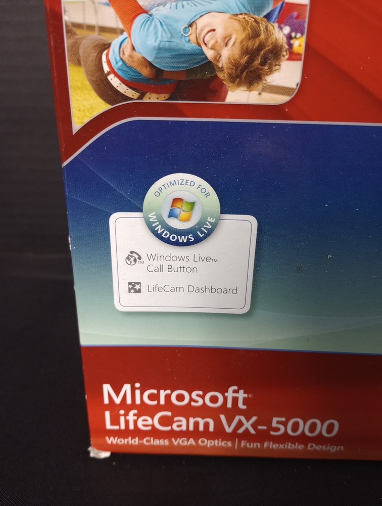 MICROSOFT LifeCam VX-5000 Web Cam VGA Optics USB 2.0 - 1.3MP - New