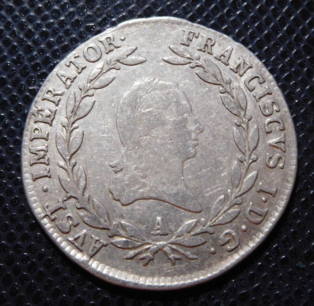 AUSTRIA / SILVER 20 KREUZER / 1810 A