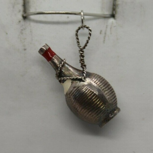 Sterling Silver Wine Cask Charm