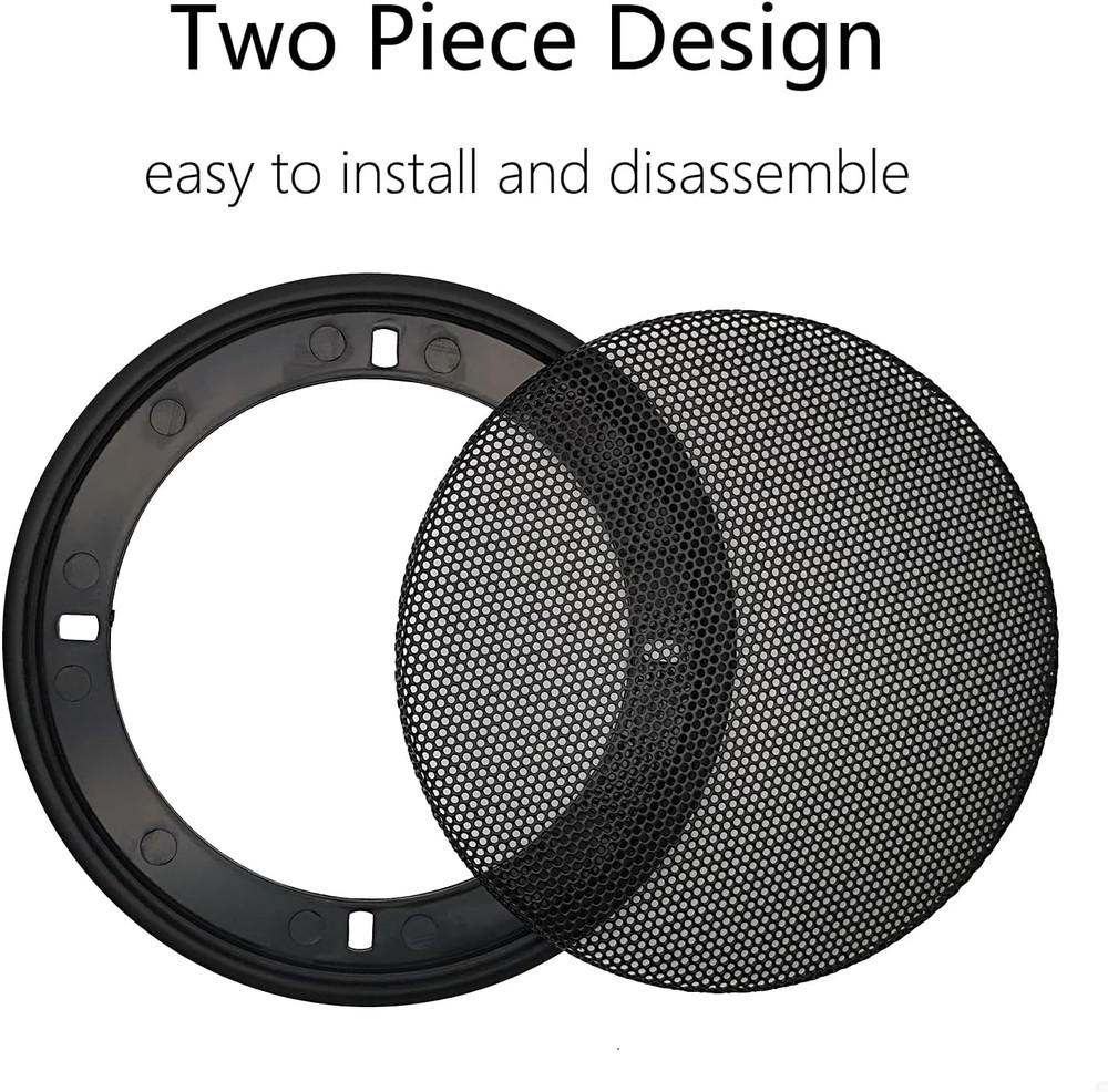 4" Speaker Grill Covers, Car Speaker Subwoofer Guard Protector, ABS Plastic Fram