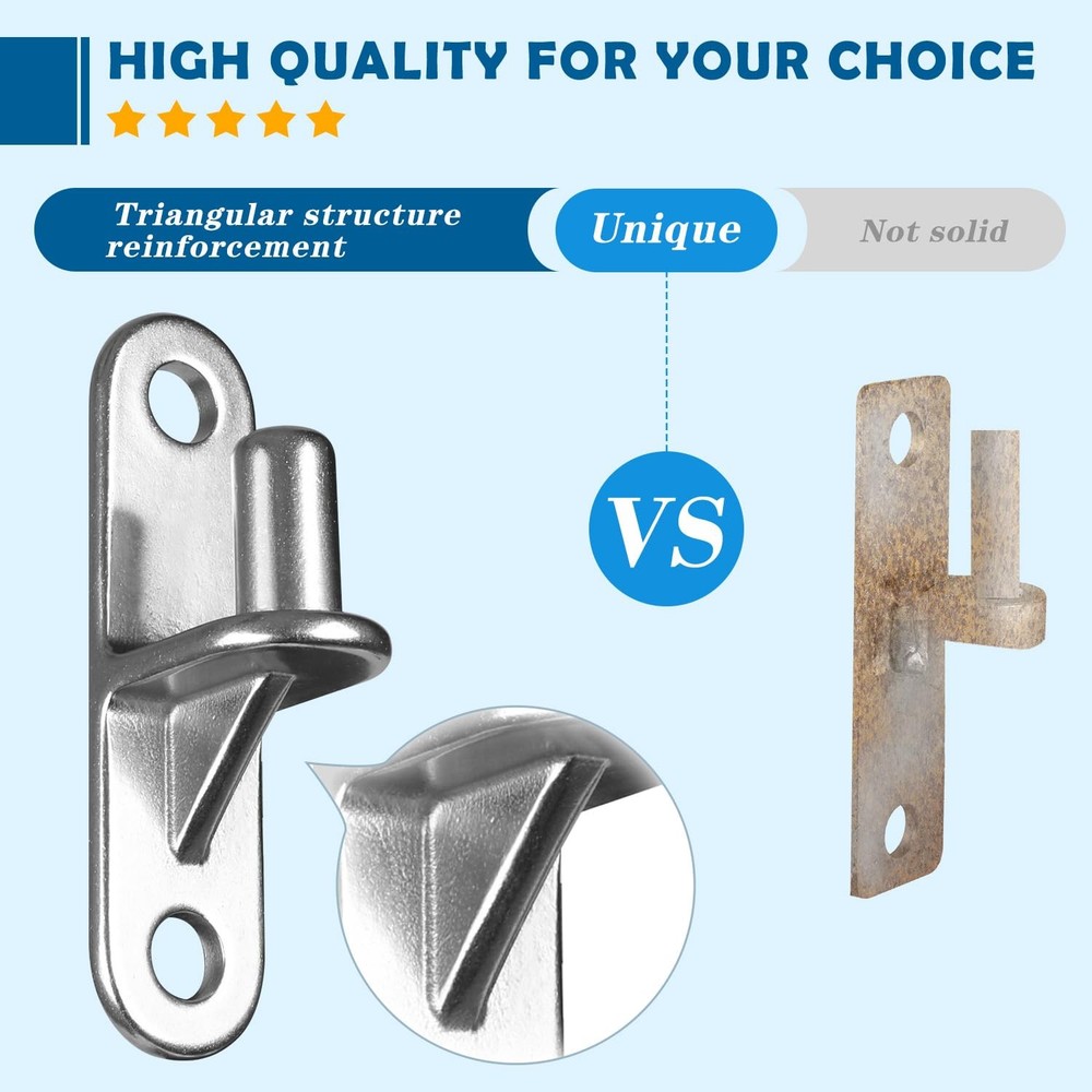 HAGWARE Gate Hinges Wall Mount Hinge, 2Pack Heavy 2 Pack(4pcs)