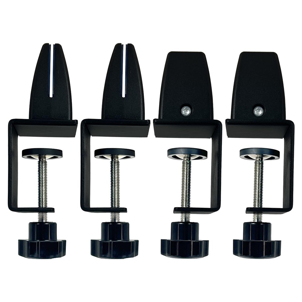 Sneeze Guard Support Clamp for 1/8" to 51" Thick Panel Adjustable Desk Divide...