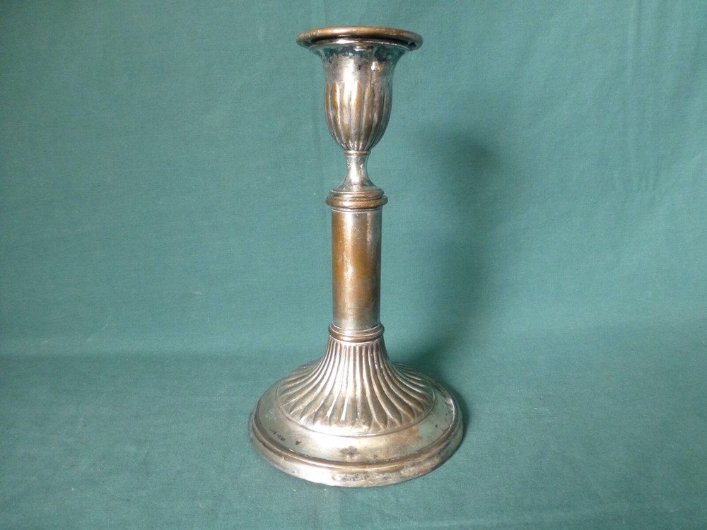 Antique Silver Plate Telescopic Candle Stick