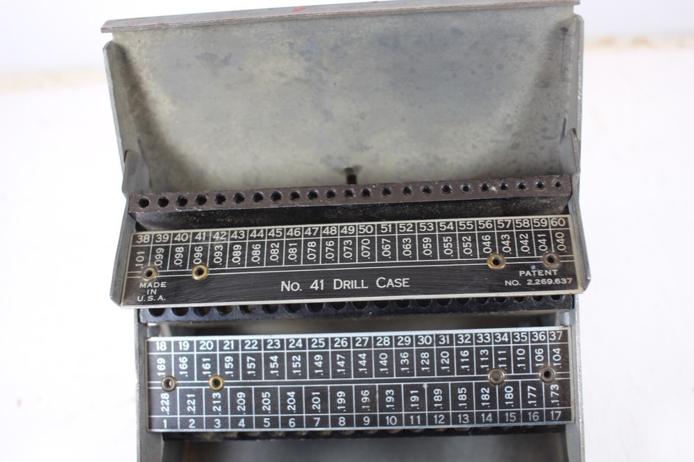 General Tool No.41 Drill Bit Case Made in USA