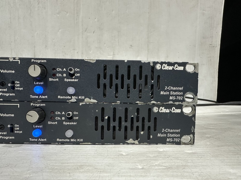 Clear-Com Main Station 2CH MS-702 #1203-4 (One)THS