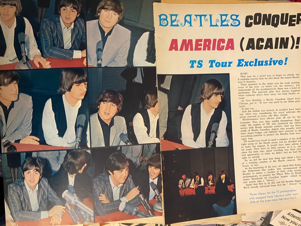 The Beatles, Three Page Vintage Clipping