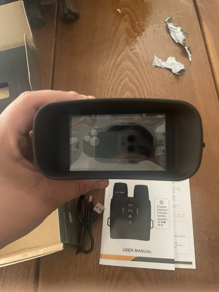 Digital Night Vision Binoculars 2.5x IR Illuminator Display USB Charging