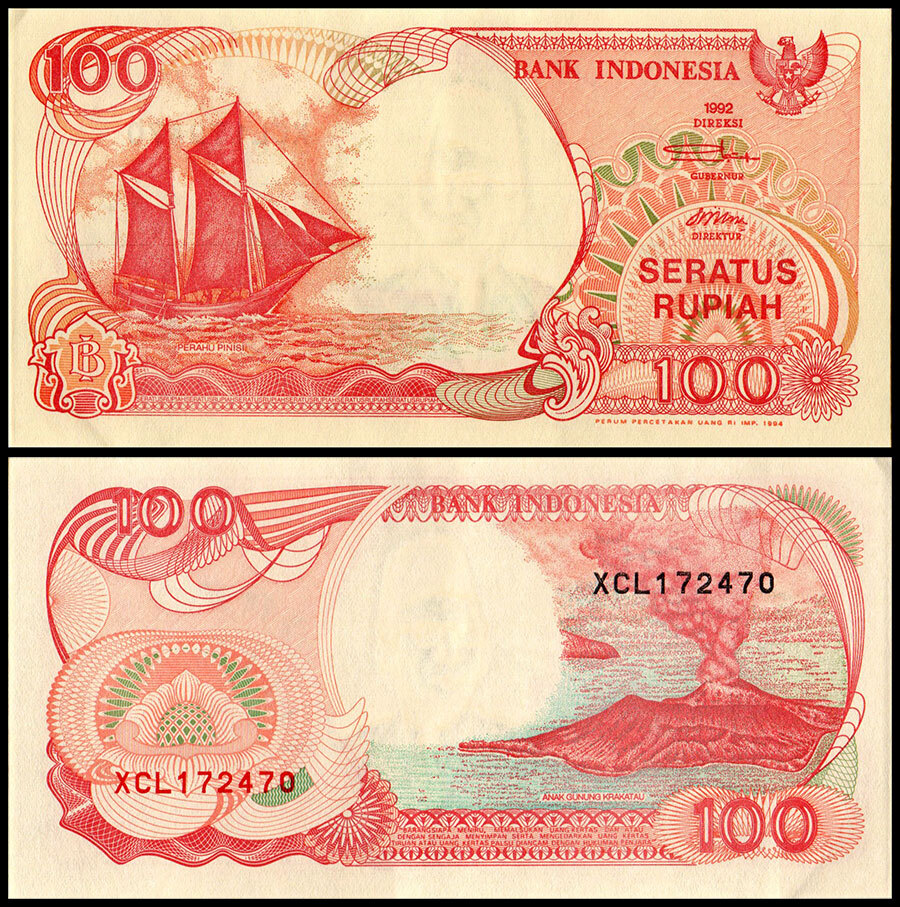 Indonesia 100 Rupiah, 1994, P-127c, UNC