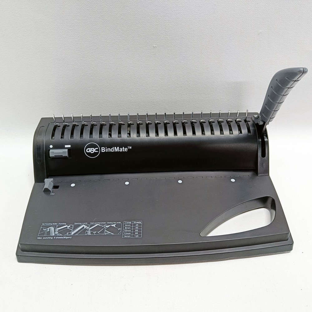 GBC Bindmate - Comb Binding Machine - 21 Hole Binder / 4 Hole Paper Punch