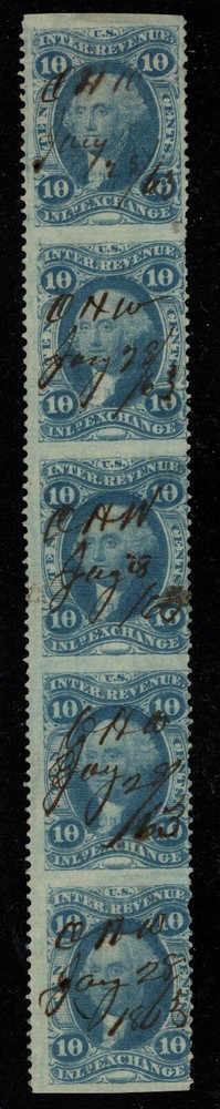 U.S. - R36b - Strip of 5 - Used