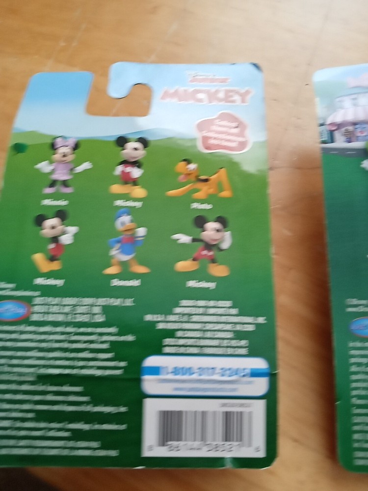 Disney Junior Mickey & Minnie Mouse 2.5" Tall Plastic Figures New, Unopened