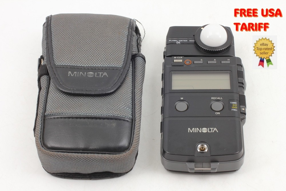 Tested [Near MINT w/ Case ] Minolta Flash Meter IV Light Meter From JAPAN