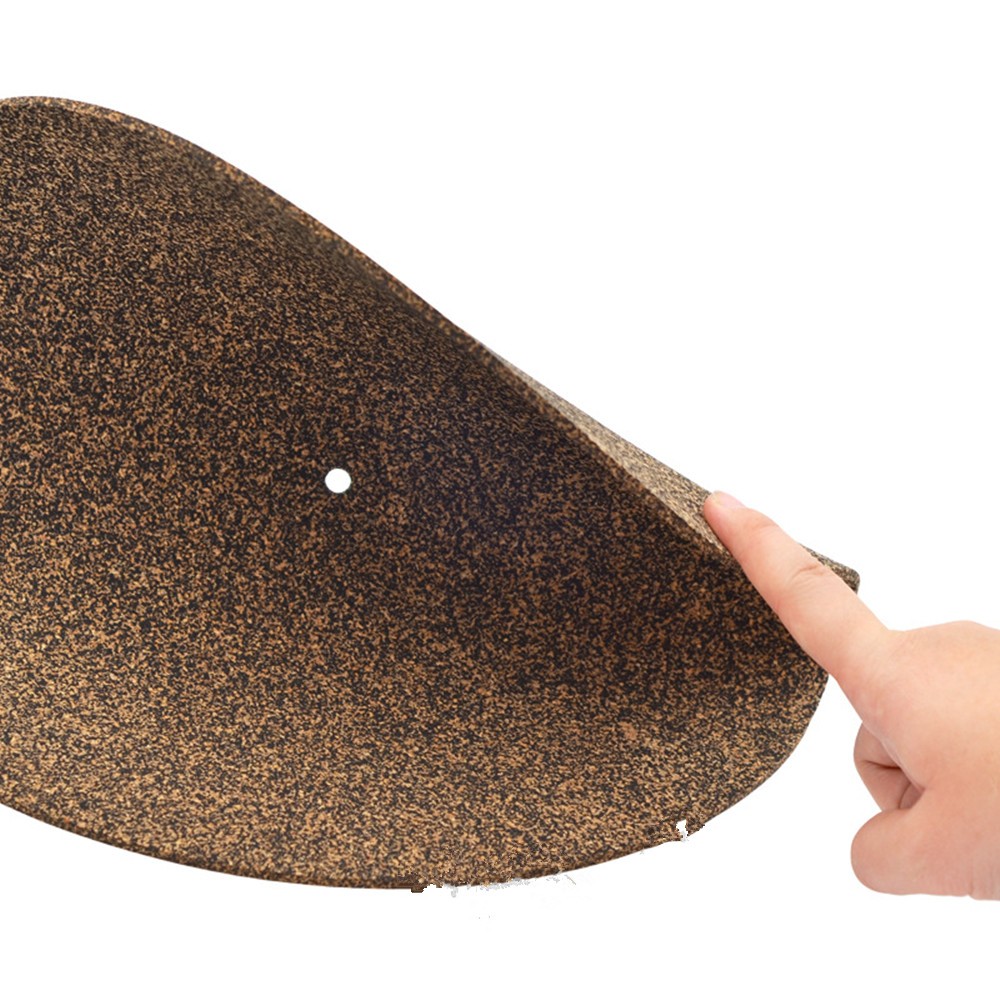 Cork & Rubber Turntable Platter Mat Disc Vinyl Record Player Anti-static Pad E