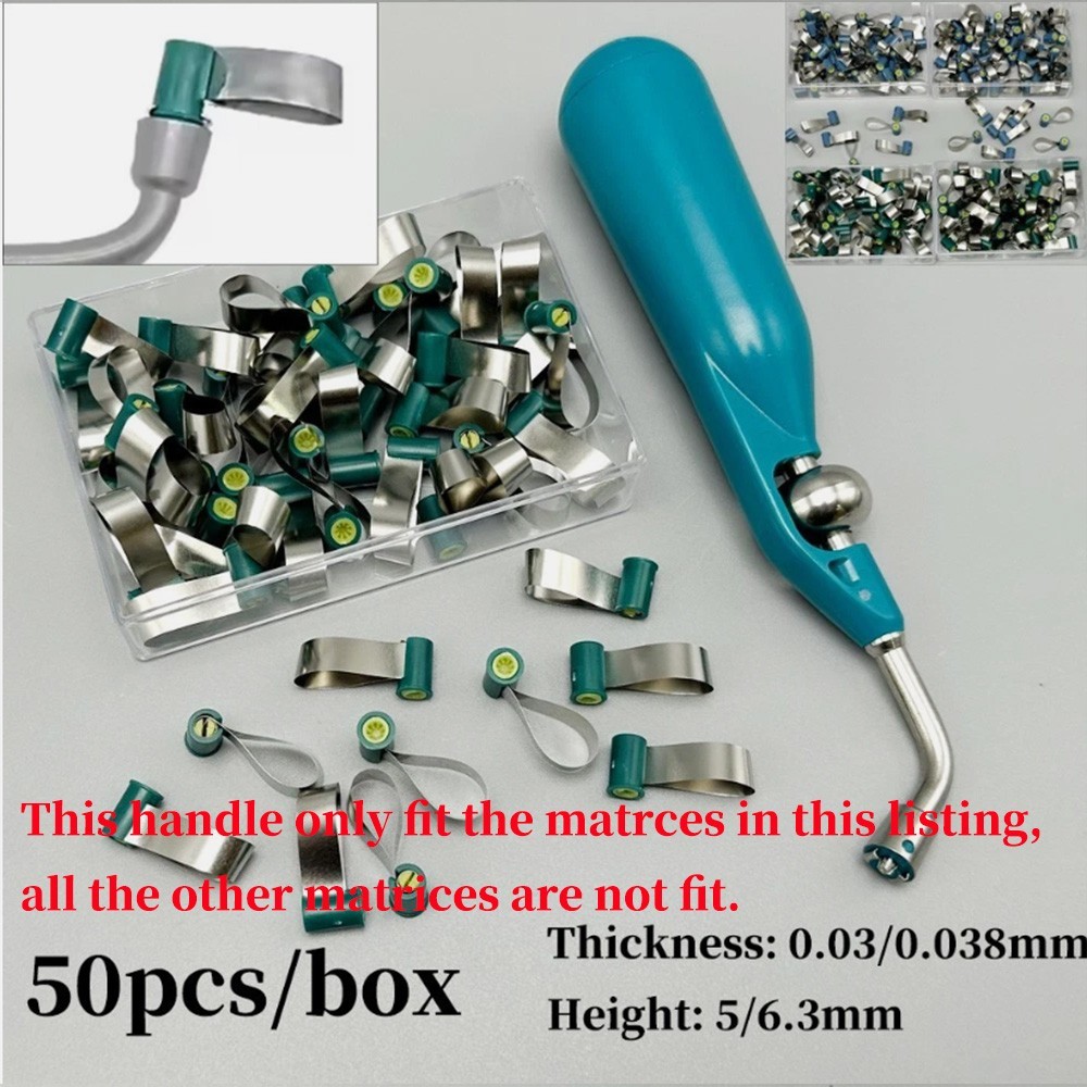 Dental Reel Matrix Bands Contoured Anatomically Shaped Knob Type Matrix Handle