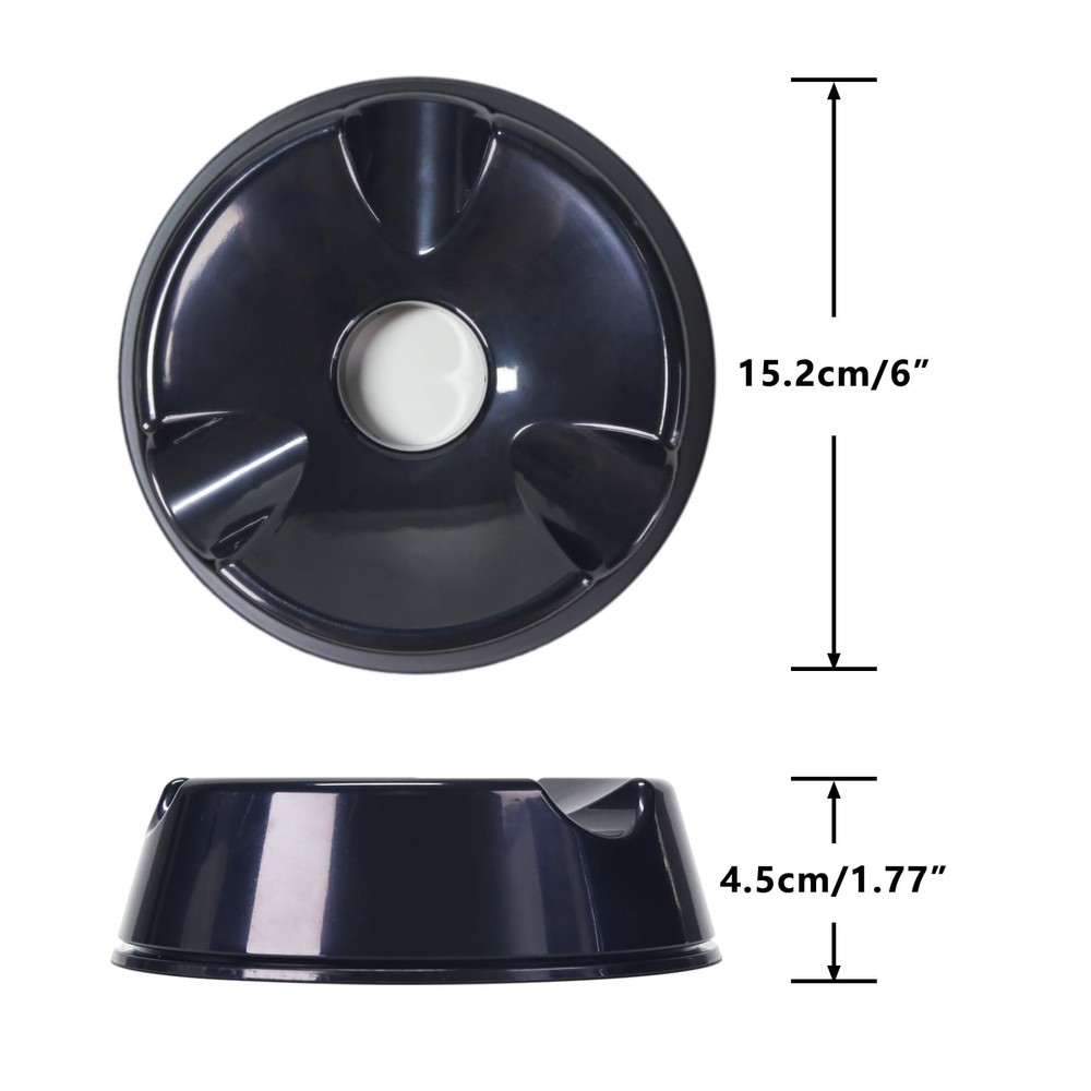 DREAMZA Bowling Ball Spinner - Smooth Rotating Cup Stand Black