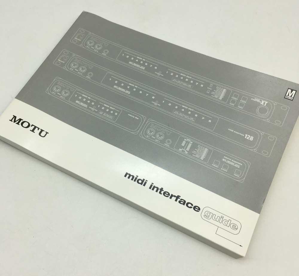 MOTU MIDI Express 128 USB MIDI Interface w/ Manual & Cable Tested Excellent