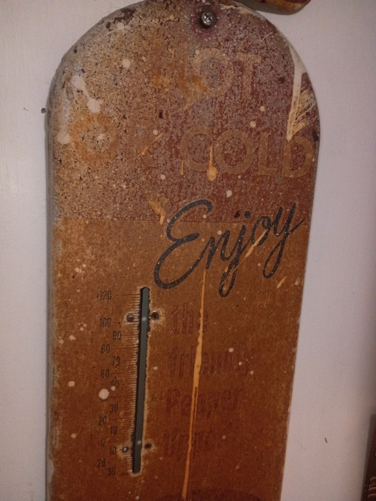 antique authentic Dr pepper thermometer