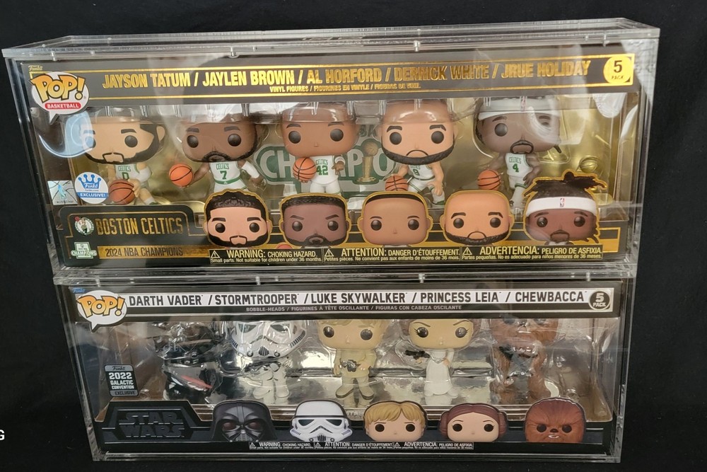 Funko Pop! 5 Pack Collection Clear Hard Case Box Protector Display