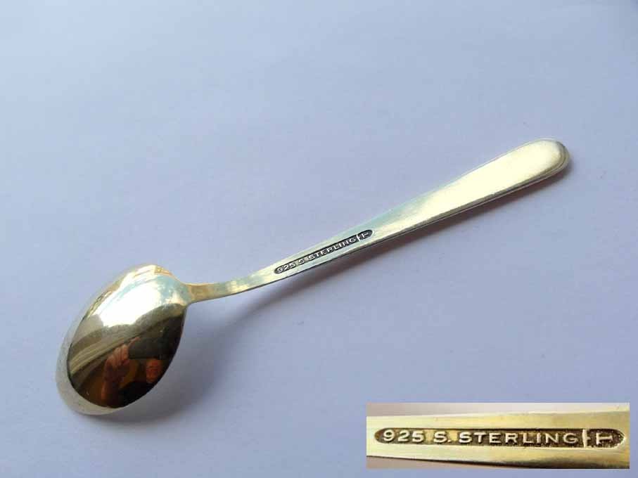 Spoon, Enamel, STERLING Silver 925 S G425