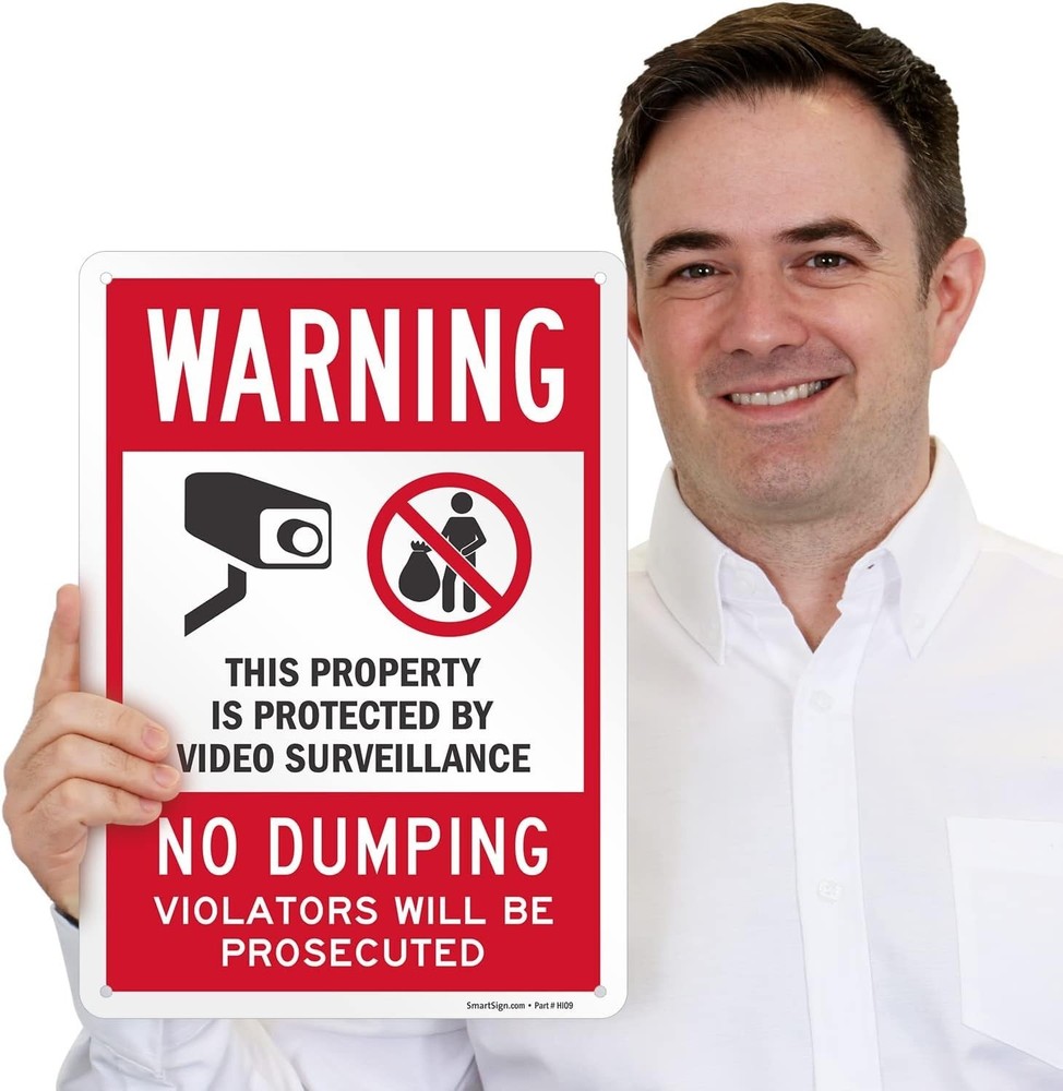 Warning This Property Is Protected By Video Surveillance Violators Prosecuted...