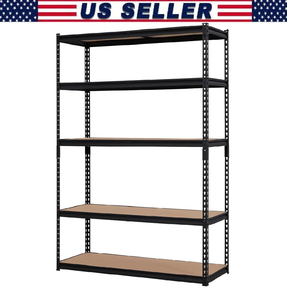 Storage Shelving Unit Garage Utility Storage Rack 5-Tier Adjustable 2000lbs Load