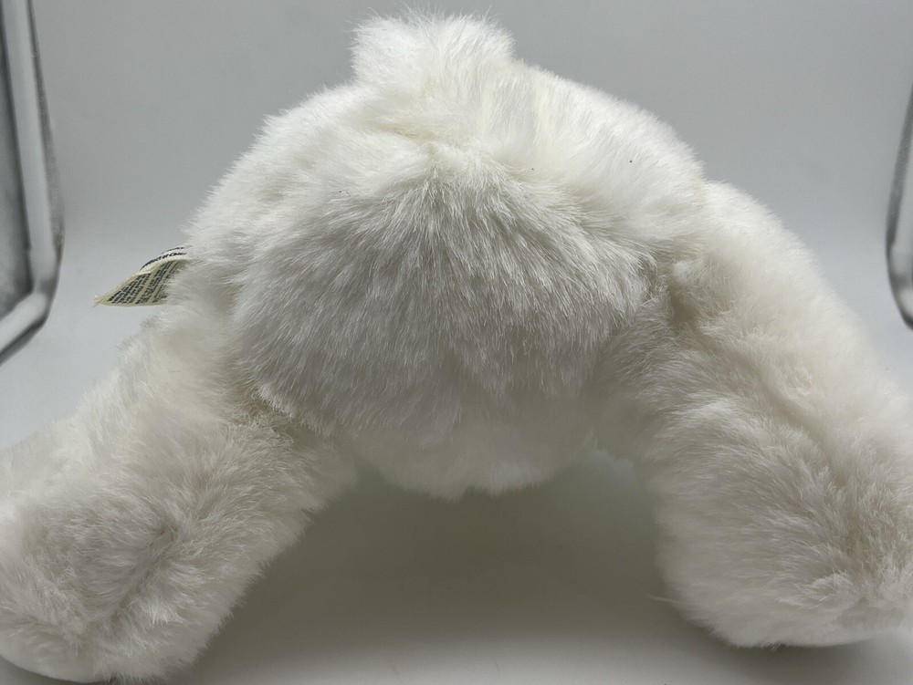 EUC Build a Bear 6” White Blue Nosed Bear