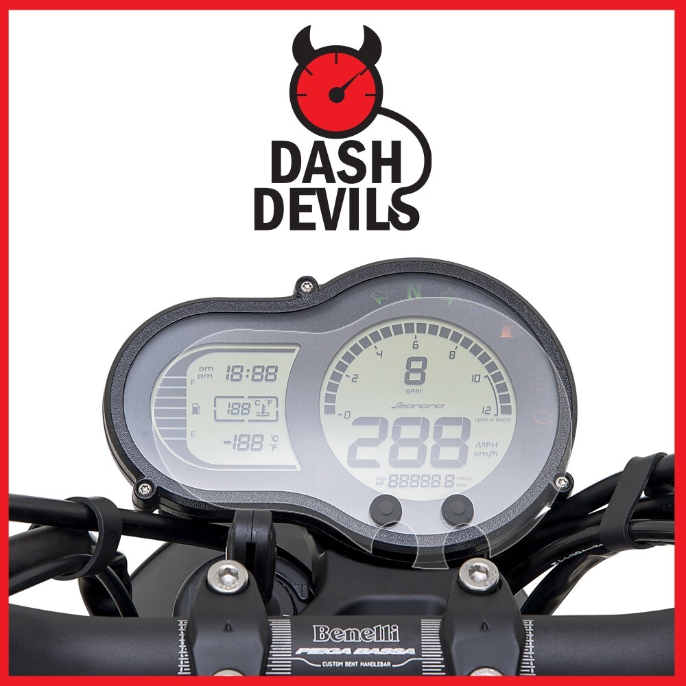 Dash Devils Dashboard Protector: Benelli Leoncino 500 2018+ / Trail 500 2018+